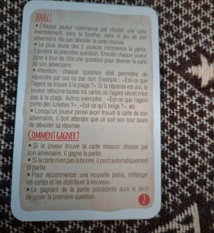 Jeu de carte (Mission Mystère) - photo numéro 4