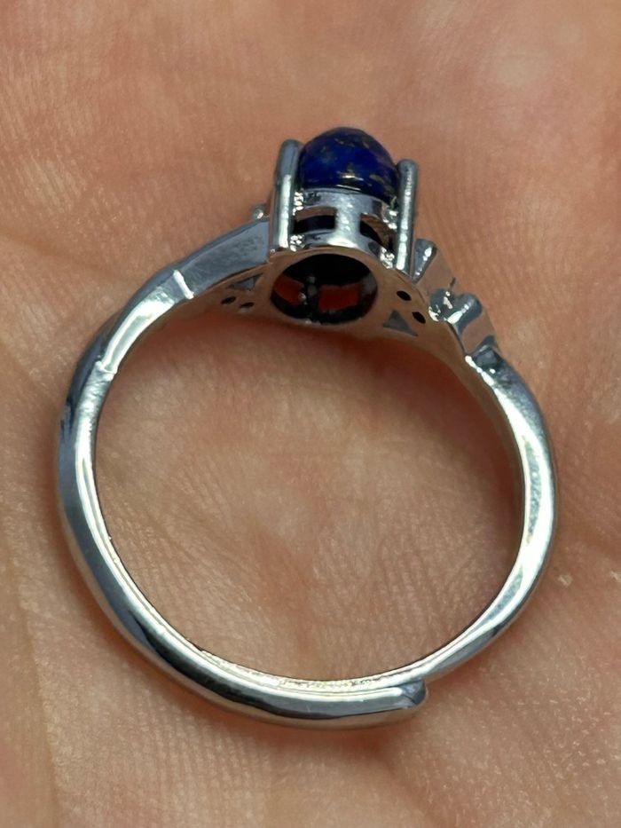 Bague réglable en laiton et lapis-lazuli – Harmonie & Inspiration - photo numéro 9