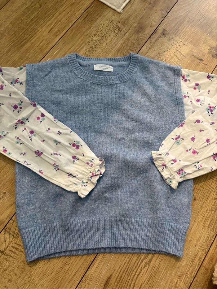 Pull effet 2 en 1 fin 7-8 ans