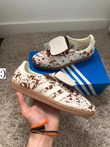 Adidas Samba Og LT cow print Brown White vache marron blanc