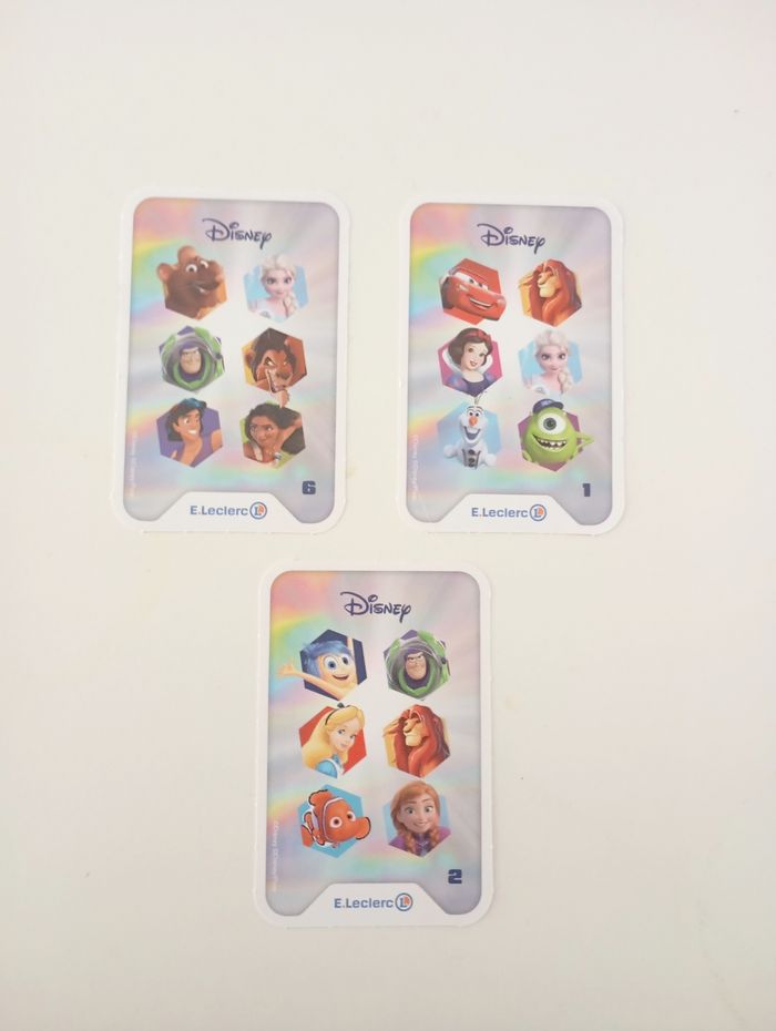 Lot de 3 cartes Disney Leclerc  2025 - photo numéro 5