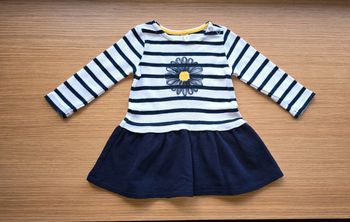 Robe marinière fleur en tulle 9 mois