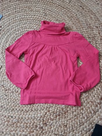 Sous pull manches longues col roulé vertbaudet 5 ans