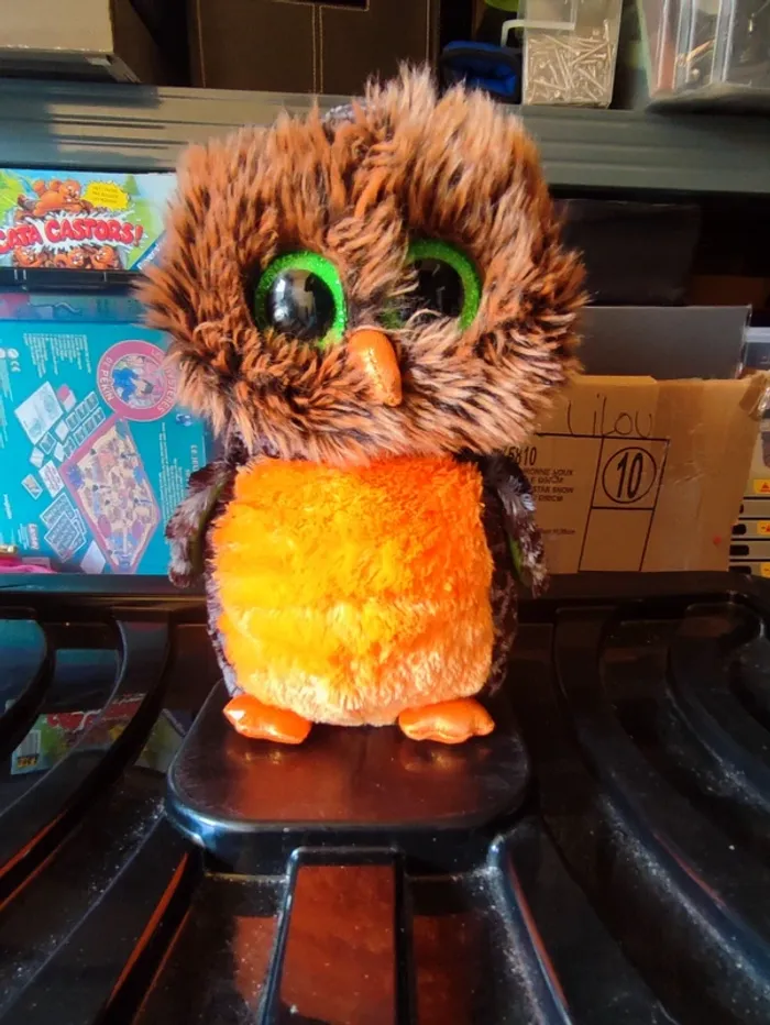 Peluche gros yeux hibou