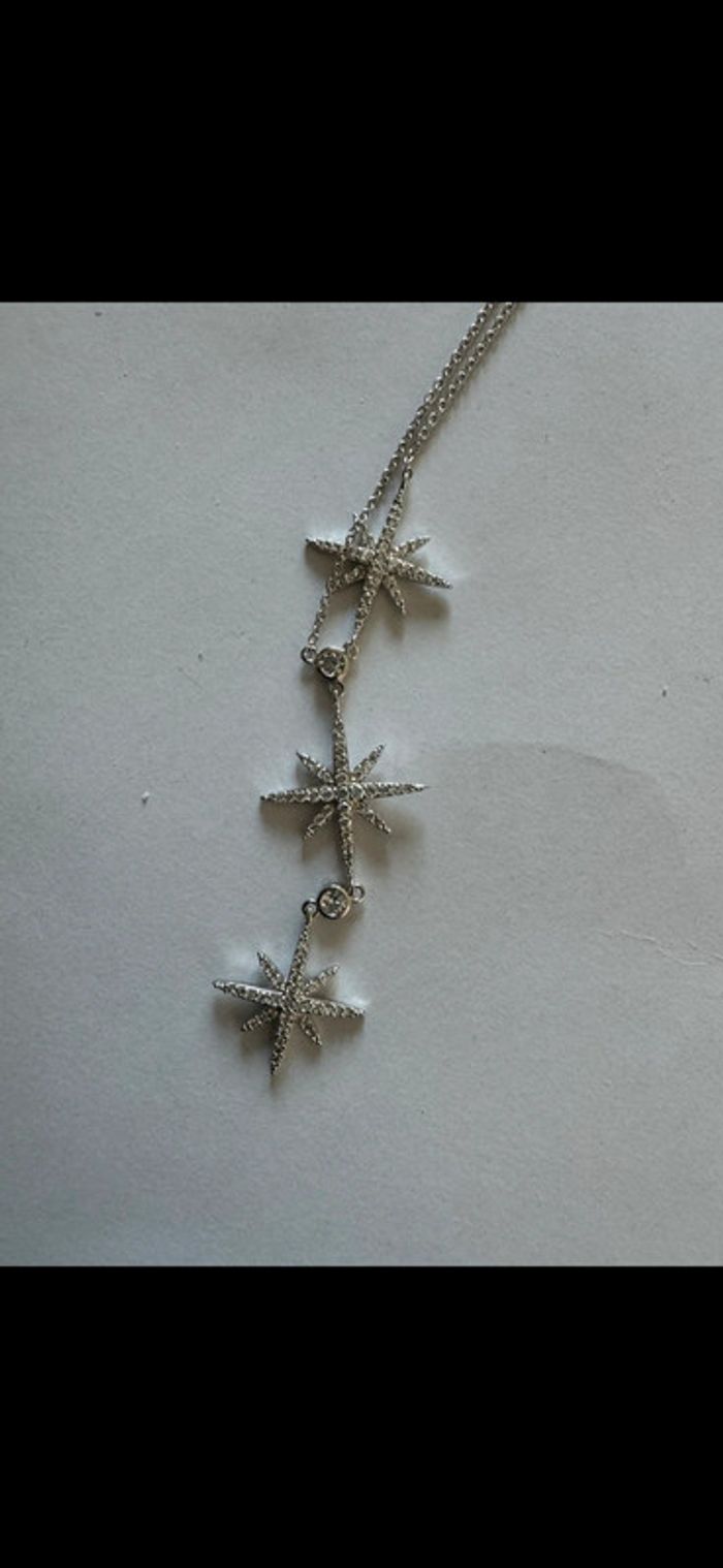Collier etoile strass meteorites - photo numéro 3