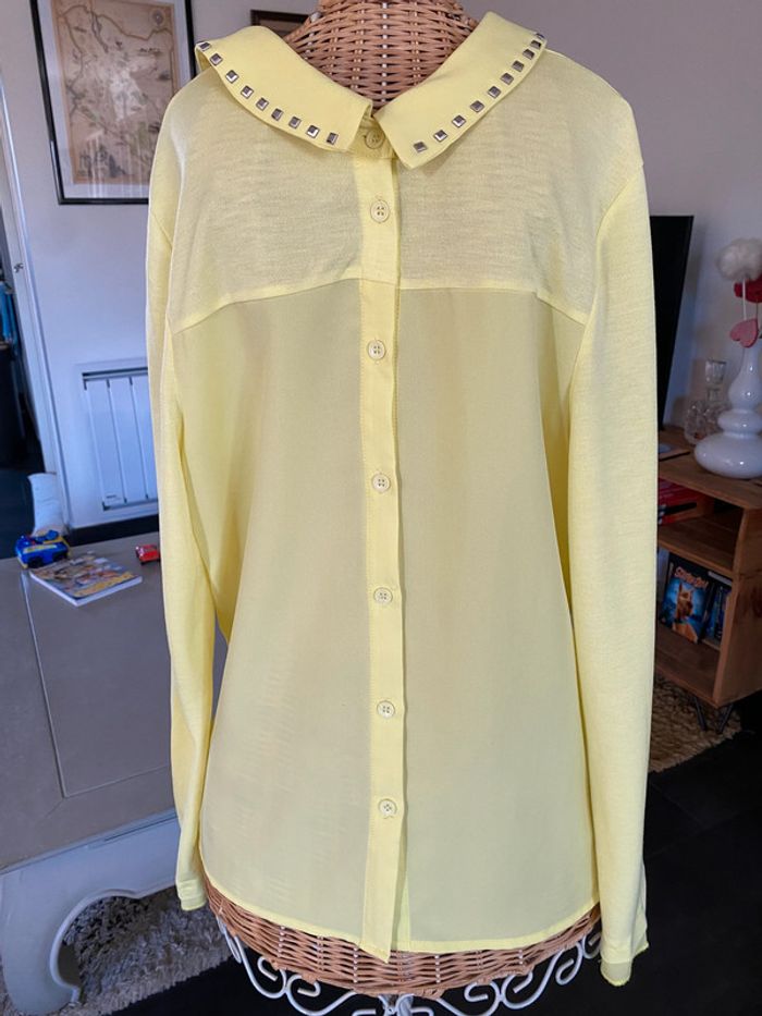 Chemise Laura Jo jaune taille S - photo numéro 6