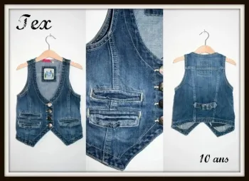 Boléro en jeans marque Tex taille 10 ans