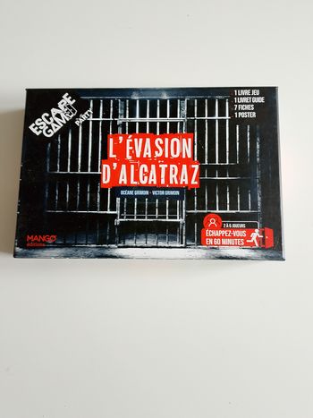 L'évasion d'Alcatraz escape game party mango éditions complet