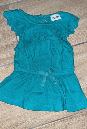 Robe en coton avec détails volants