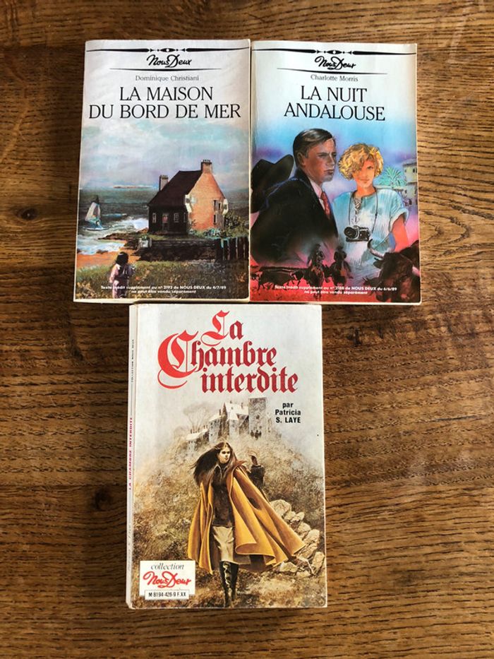 Lot de 3 livres de poche des éditions nous deux
