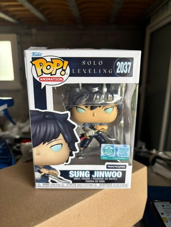 Funko Pop Sung Jinwoo Solo Leveling 2037 Limited Edition Supreme 9500 Pcs New