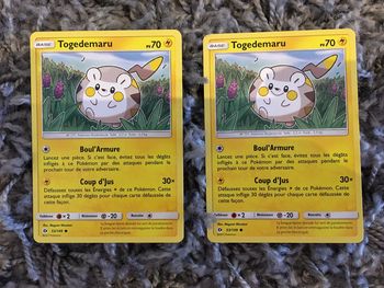 Cartes Pokémon base coloris jaune