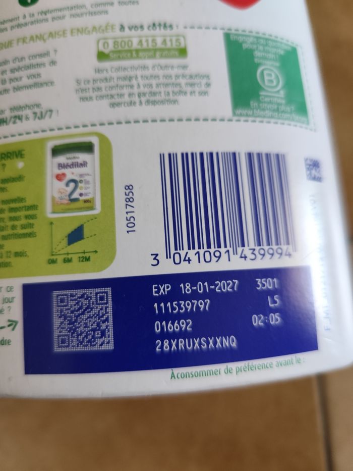 2 boites de lait blédilat - photo numéro 5