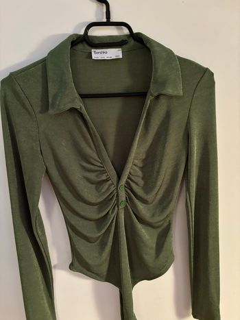 Body vert olive irisé taille S