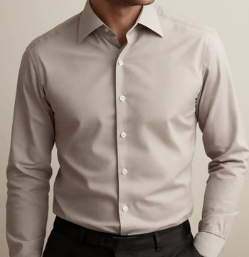 Chemise grise claire Zara man superslimfit taille S