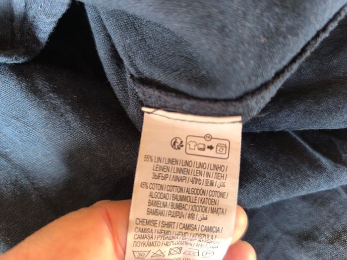 Chemise col mao Kiabi 10 ans lin et coton - photo numéro 4