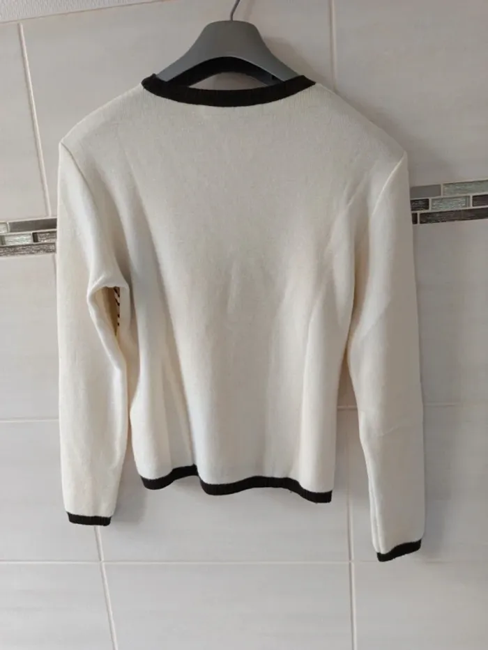 Pull Caroll vintage 50% laine mérinos t.40 - photo numéro 4