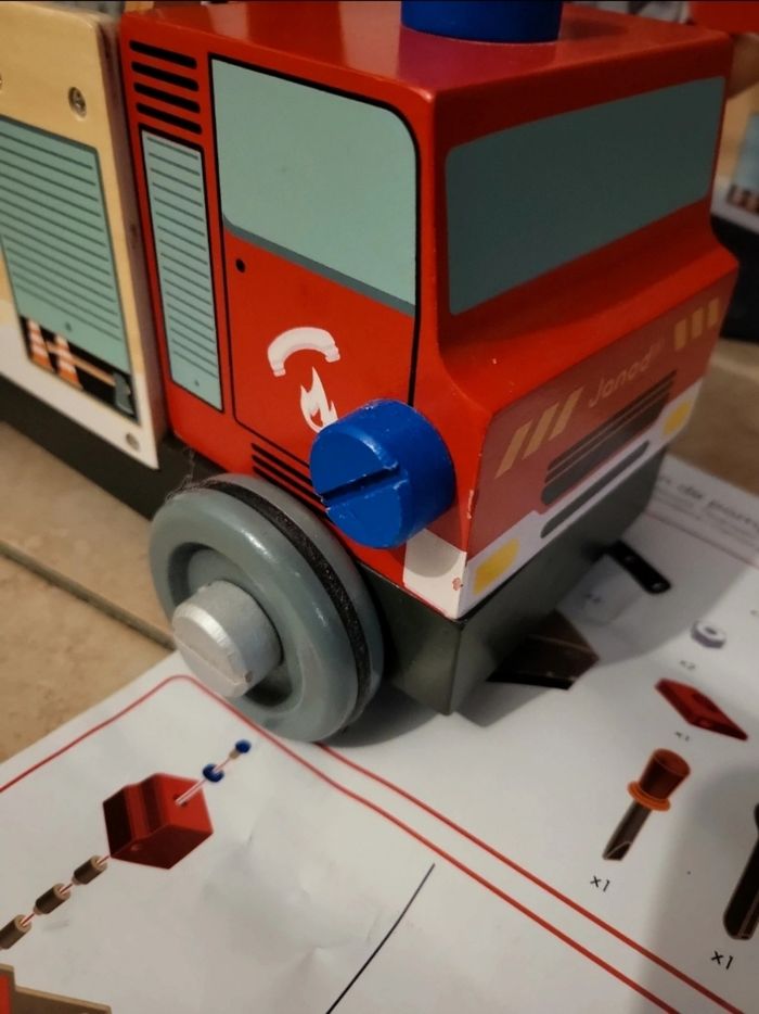 Camion de pompiers brico kids janod - photo numéro 4