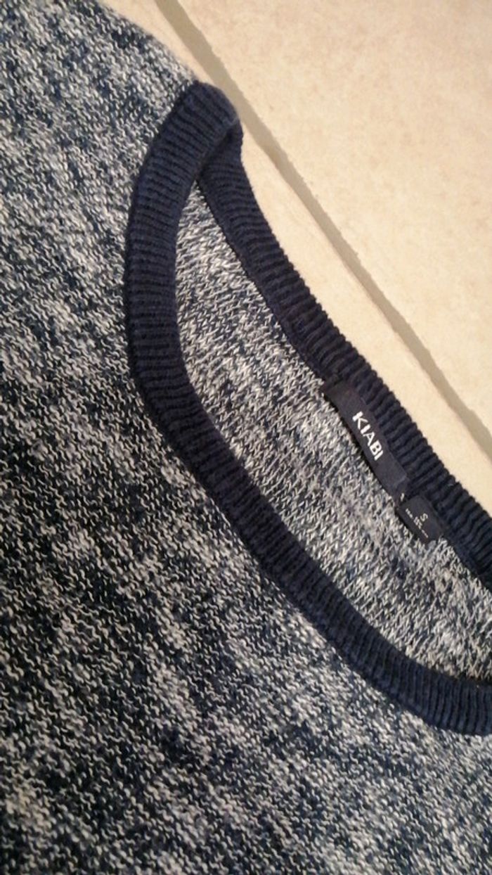 Pull, bleu moucheté, kiabi - photo numéro 2