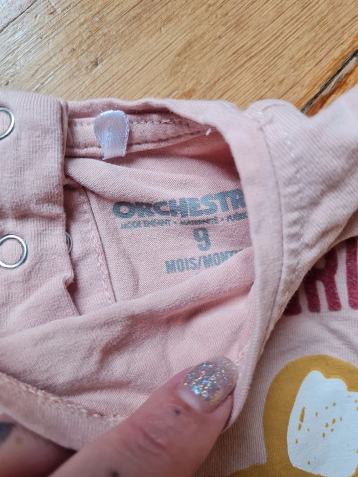 Tee-shirt Manche longue fille 9 mois orchestra - photo numéro 3