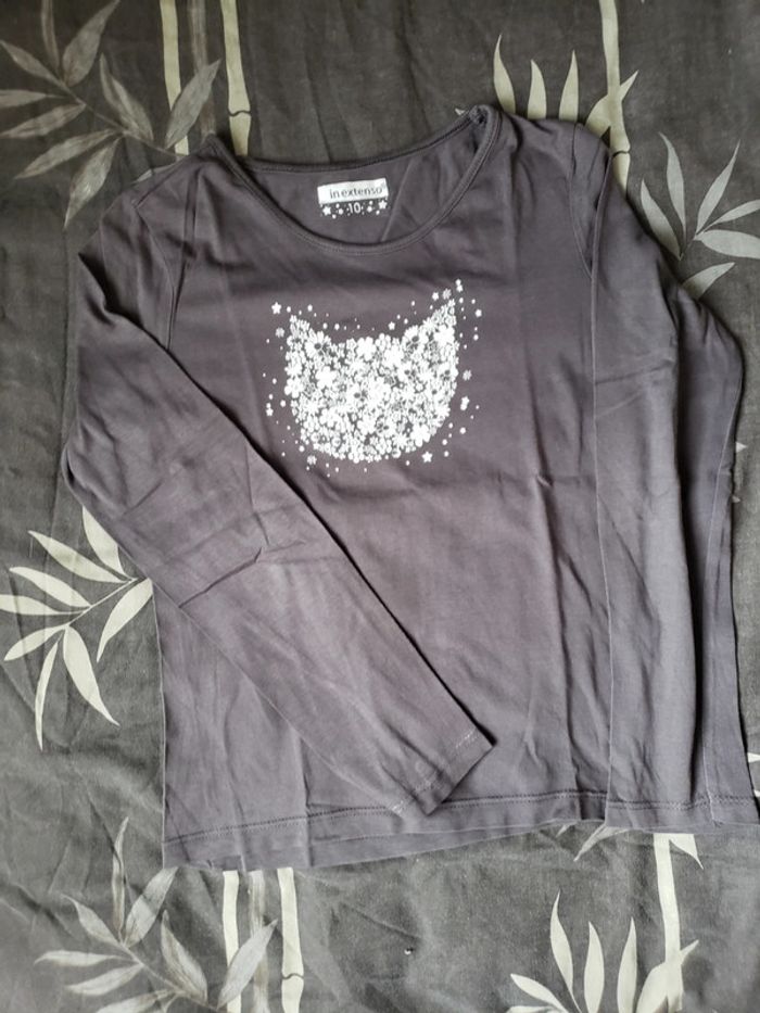 Lot 4 t-shirts manches longues taille 10 ans - photo numéro 4