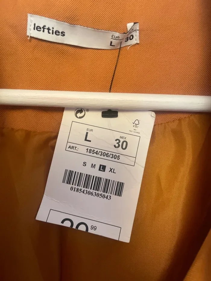 Blazer terracotta Lefties L - photo numéro 2