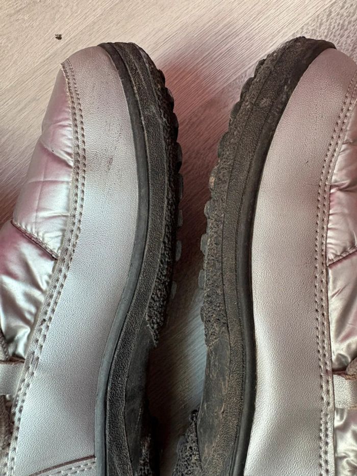 Bottes de neige enfant argenté 37 bon état🩶 - photo numéro 9