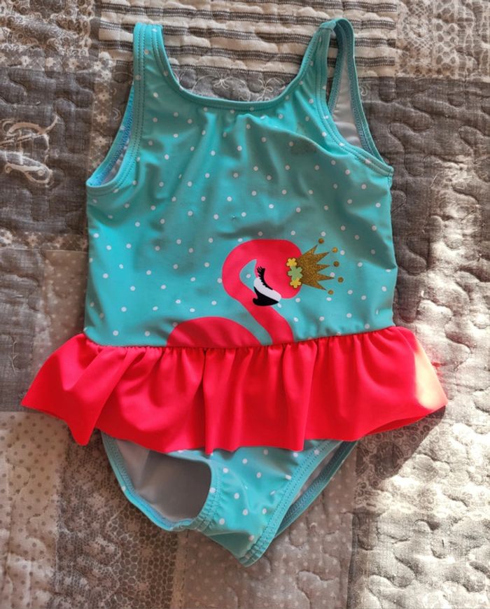 Maillot de bain flamant rose 24 mois