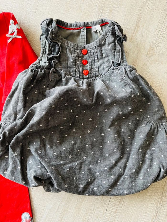 Robe,tee-shirts et legging bébé fille orchestra - photo numéro 5