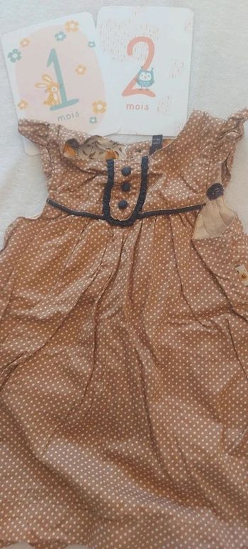 Robe bébé fille 12 mois manche courte