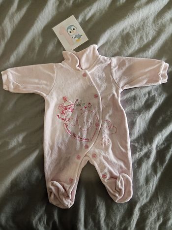 Pyjama rose "fée" 1 mois
