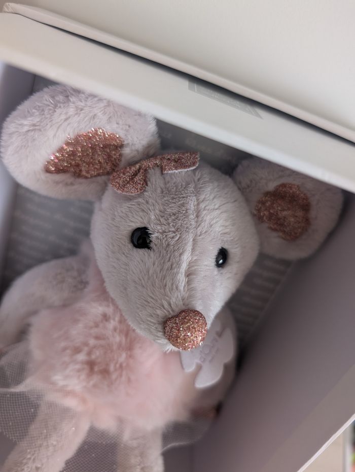 Peluche souris rose histoire d'ours - photo numéro 2