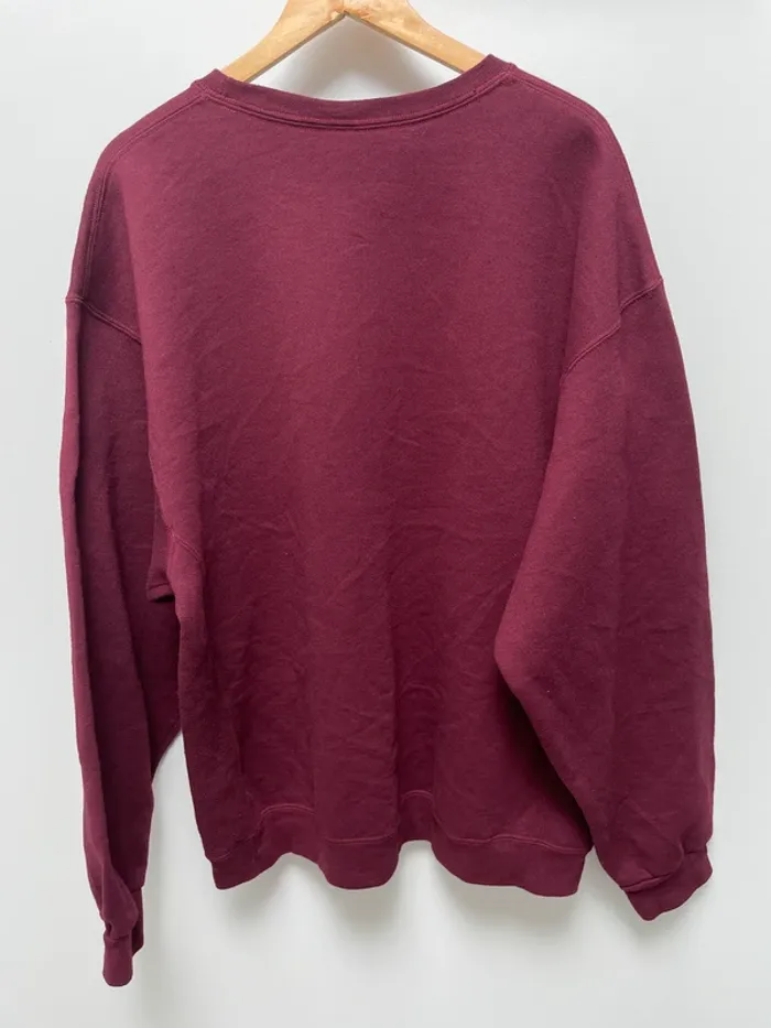 Crewneck plain burgundy red Russell Athletic Mens XXL - photo numéro 6
