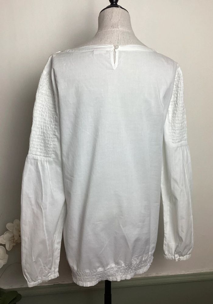 Blouse blanche brodée Esprit 42 - photo numéro 5