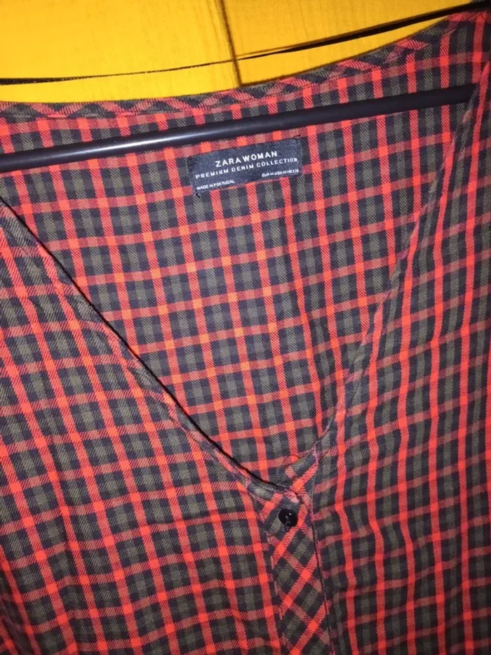 Robe à carreaux rouge et vert - photo numéro 3