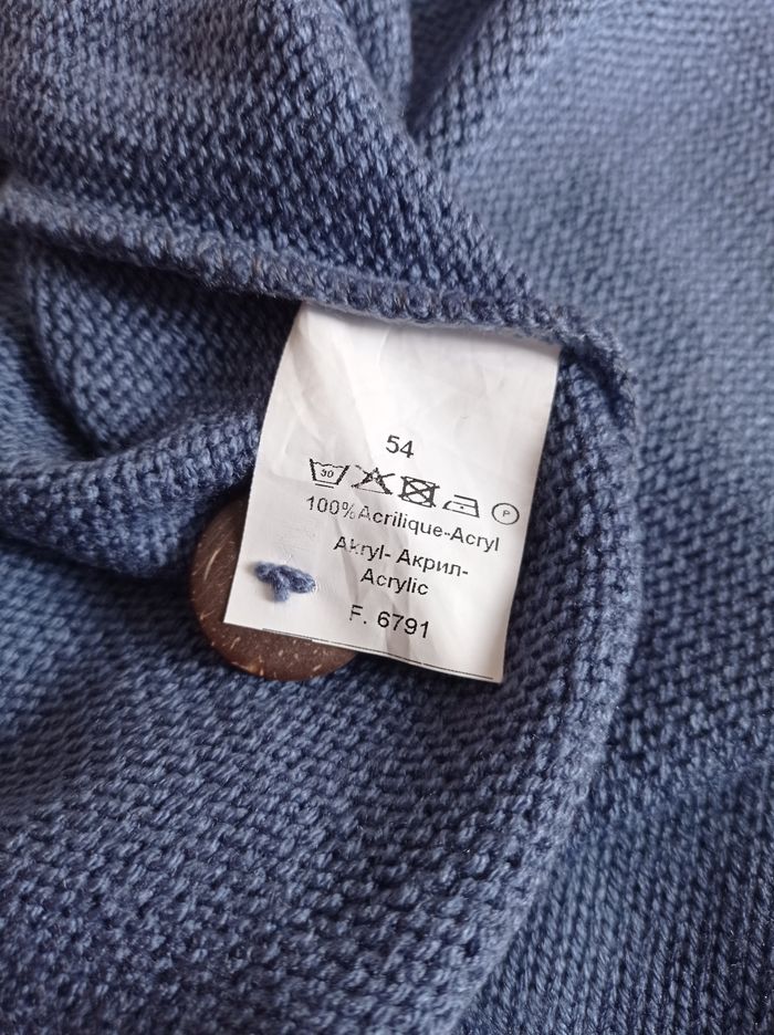 GILET BLANCHEPORTE Bleu. - photo numéro 4