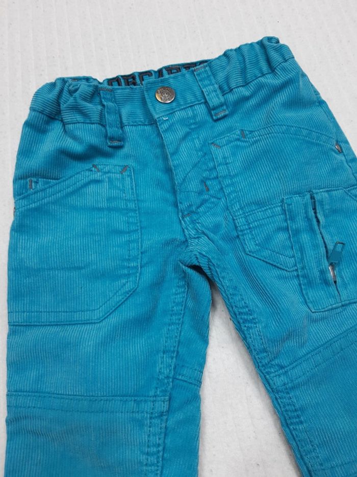 Pantalon bleu côtelé Orchestra 2 ans - photo numéro 2