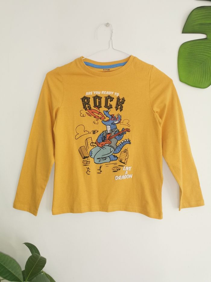 Tee-shirt manches longues " Rock" dragon Kiabi 8 Ans