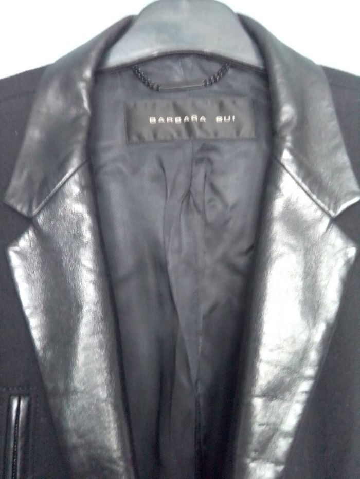 Superbe Veste avec cuir BARBARA BUI - photo numéro 3