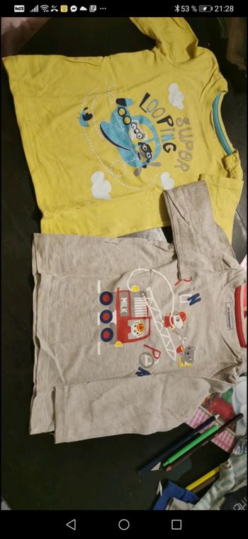 Lot de 2 t-shirts in extenso 3 ans