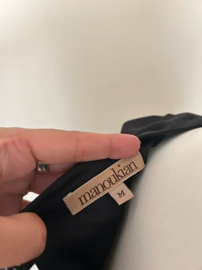 Manoukian, robe noir, satinée femme, taille M/38 - photo numéro 7