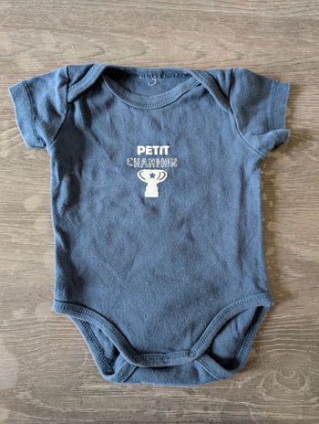 Body manches courtes petit champion