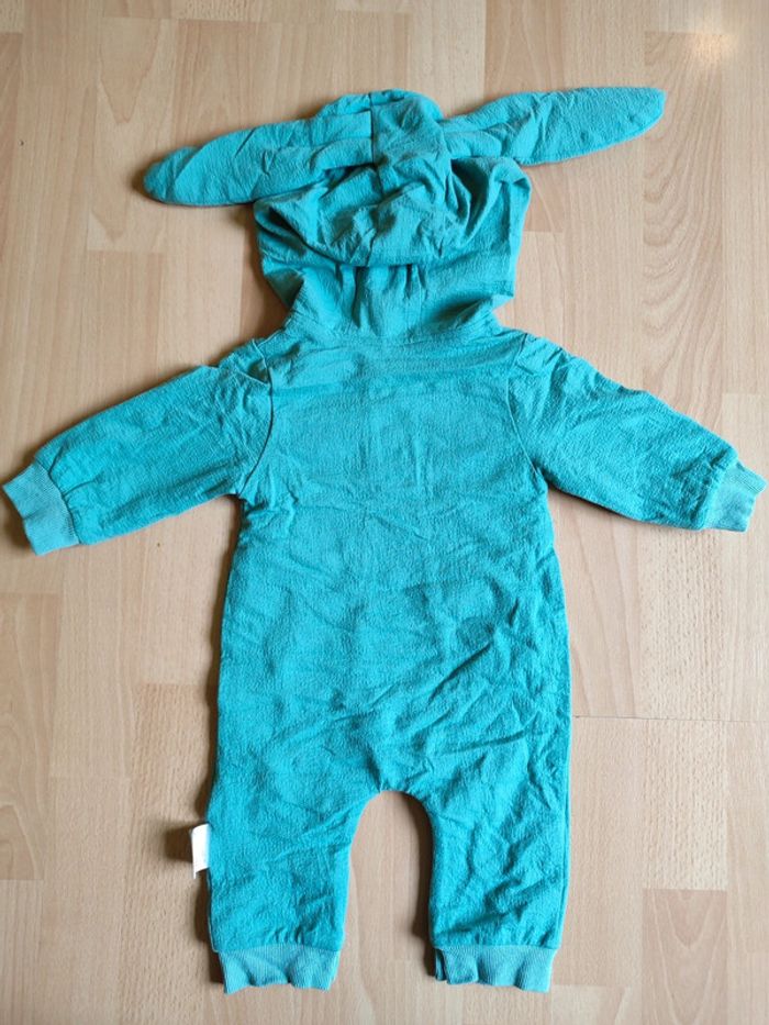 Pyjama grenouillère doublé à capuche avec oreilles Neuf PAT PAT en 6M - photo numéro 2