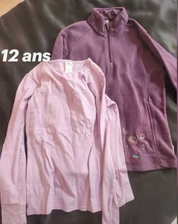 Pull + tee shirt manche longue