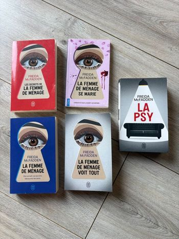 Collection complète la femme de ménage de Freida McFadden + la psy