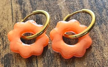 Boucles d'oreilles faites mains