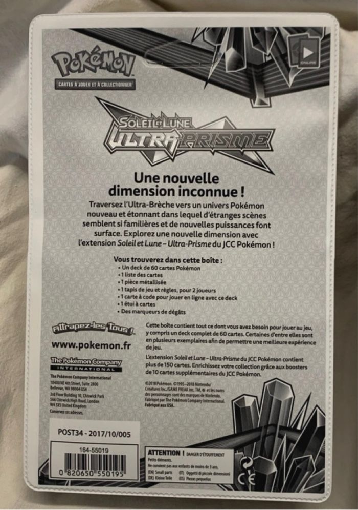 2 Deck Pokémon S&L Ultra Prisme Carchakrok + Pingoleon neuf scellé - photo numéro 6