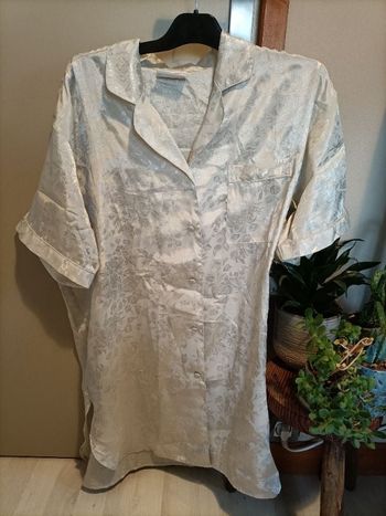 Tshirt chemisier gris argenté