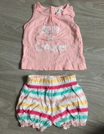 Débardeur et short rayures