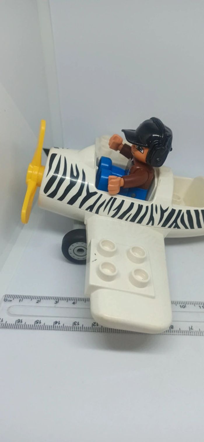 Avion de safari avec pilote lego duplo - photo numéro 2